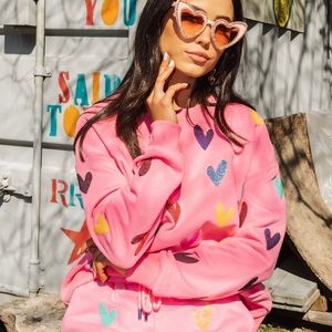 HEART THIS SWEATSHIRT & JOGGERS- Queen of Sparkles